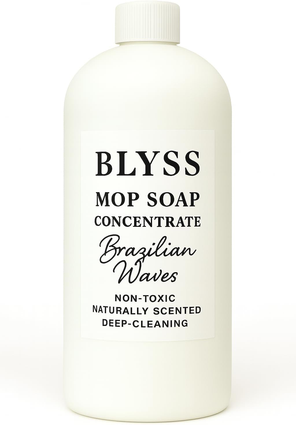 Blyss Mop Soap Brazilian Waves, Floor Cleaner for Mopping, Luxury Scented Mop Soap, LVP Vinyl Laminate and Hardwood Floor Cleaner Solution, Plant Powered Floor Cleaner