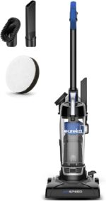 Eureka Vacuum Cleaners for Home,Airspeed Ultra-Lightweight, NEU10AE5 | Senior-Friendly 7.7 lb Pet Hair Upright Vacuum, Carpet & Hard Floor, Brush, Crevice Tool, Washable Filter, Blue