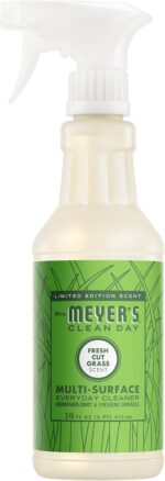 MRS. MEYER'S CLEAN DAY Multi-Surface Cleaner, Fresh Cut Grass, 16 fl oz | Removes Dirt and Freshens Surfaces, Everyday Use, All-Purpose Cleaner, Cruelty Free, Made with Essential Oils