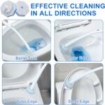 60pcs Disposable Toilet Brush Head Refills Compatible With Clorox System | Upgrade Fiber Cleaner Heads for Clorox Toilet Closestool .(not included brush rod) - Image 5