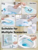Kucbraly 50 Count Toilet Cleaner Refill Compatible with Clorox Toilet Wand | No Falling Apart, Quick & Powerful Cleaning Disposable Toilet Brush Refills for Bathroom, Bathtub, Sink, Glass Cleaning - Image 2