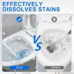 60pcs Disposable Toilet Brush Head Refills Compatible With Clorox System | Upgrade Fiber Cleaner Heads for Clorox Toilet Closestool .(not included brush rod) - Image 4