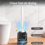 Lefree 2 Pack Silicone Toilet Brush Set with Ventilated Holder, Floor Standing & Wall Mounted Toilet Scrubber - Image 7