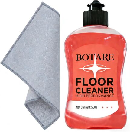 Botare Floor Cleaner Liquid for Mopping, Household Deep Cleaning Solution for Wood,Hardwood,Tile,Laminate,Marble & Porcelain & Bathroom,Sakura Scent,17.6 Fl Oz Each(1 Bottle+1 Cleaning Cloth)