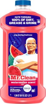 Mr. Clean All Purpose Cleaner, Mop Soap, Floor Cleaner for Mopping Home, Bathroom, & Kitchen, Cleaning Liquid for Mop & Bucket, Cleaning Supplies, Multi-Surface Dilutable, Watermelon, 41oz - Image 8