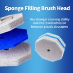 Hohoky Disposable Toilet Brush Cleaning System, Two Sets of Wands and 60p Refills Pads Replacement Heads, Wall Mounted Toliet Stick Starter Kit Bathroom Maintenance, Toilet Bowl Cleaner Holder - Image 6