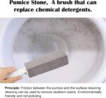 3 Pack Pumice Stone for Toilet Bowl Cleaning with Handle, Scouring Stick Remove Toilet Bowl Hard Water Rings, Calcium Buildup and Rust for Cleaning Toilet, Bathroom, Kitchen Sink, Grill (Gray) - Image 3