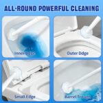 Disposable Toilet Brush & Holder Set with 50 Toilet Bowl Refills for Clorox | Wall Mounted Disposable Toilet Bowl Kit, for Bathroom, Sink & Bathtub, Touchless Toilet Cleaning System - Image 6
