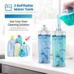 Spray Wet Mops for Floors Cleaning: Hardwood Floor Mop Kit with 2 Bottles | 5 Washable Pads for Swiffer PowerMop, 360° Swivel Head, Commercial Dust Mop Refillable, for Laminate Vinyl Wood Tiles Ceramic - Image 4