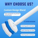 Disposable Toilet Brush & Holder Set with 50 Toilet Bowl Refills for Clorox | Wall Mounted Disposable Toilet Bowl Kit, for Bathroom, Sink & Bathtub, Touchless Toilet Cleaning System - Image 3