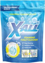 X-ALL Foaming Toilet Cleaner, Self-Activating Powder for Deep Cleaning, Fights Stains, Limescale and Mineral-Buildup