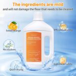Mirtola Orange Scent Floor Cleaner Compatible with Dreame Cleaning Solution | Floor Cleaner for Hardwood Tile Hardfloor, Compatible Robot Vacuums with Mopping and Wet Dry Vacuum - Image 2