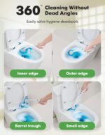 Kucbraly 50 Count Toilet Cleaner Refill Compatible with Clorox Toilet Wand | No Falling Apart, Quick & Powerful Cleaning Disposable Toilet Brush Refills for Bathroom, Bathtub, Sink, Glass Cleaning - Image 3