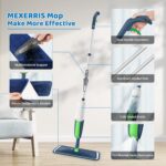 Spray Wet Mops for Floors Cleaning: Hardwood Floor Mop Kit with 2 Bottles | 5 Washable Pads for Swiffer PowerMop, 360° Swivel Head, Commercial Dust Mop Refillable, for Laminate Vinyl Wood Tiles Ceramic - Image 5
