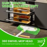 ZHAYAO Sweeper Mop System with 3 Reusable Microfiber Mop Pads | Dry and Wet Multi Surface Floor Cleaner, Includes 1 Mop + 3 Washable Refills for Hardwood, Tile, and Laminate Floor Cleaning - Image 5
