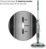 Shark Steam & Scrub Steam Mop, All-in-One Hard Floor Cleaner, Grey, S8001 | LED Headlights, 4 Dirt Grip Soft Scrub Pads Included, XL Water Tank, Swivel Steering - Image 5