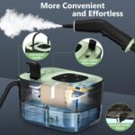 Steam Cleaner, Portable Steamer for Cleaning with 16pcs Accessories, 6-Level Adjustable and 15s Heat-Up, Handheld Steam Cleaner for Home, Tile, Dirt, Grout, Grease, Car Detailing - Image 5