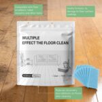 Multi-Effect Floor Cleaner Tablets, 100 Pcs Water Soluble Cleaning Sheets for Hardwood, Laminate, Tile & Glass Floors, Fast Dissolving, Fresh Scent, Multi-Surface Cleaner (Blue, 2PCS) - Image 5