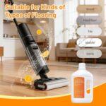 Mirtola Orange Scent Floor Cleaner Compatible with Dreame Cleaning Solution | Floor Cleaner for Hardwood Tile Hardfloor, Compatible Robot Vacuums with Mopping and Wet Dry Vacuum - Image 4