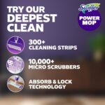 Swiffer PowerMop Mopping Kit for Floor Cleaning, Set Includes 1 Power Mop, 2 Replacement Pads, 1 Liquid Solution Refill, 2 Batteries, No Bucket Needed Electric Spray Cleaner, Multi-Surface and Wood - Image 2