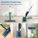 Spray Wet Mops for Floors Cleaning: Hardwood Floor Mop Kit with 2 Bottles | 5 Washable Pads for Swiffer PowerMop, 360° Swivel Head, Commercial Dust Mop Refillable, for Laminate Vinyl Wood Tiles Ceramic - Image 6