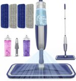 Spray Wet Mops for Floors Cleaning: Hardwood Floor Mop Kit with 2 Bottles | 5 Washable Pads for Swiffer PowerMop, 360° Swivel Head, Commercial Dust Mop Refillable, for Laminate Vinyl Wood Tiles Ceramic - Image 8