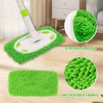 ZHAYAO Sweeper Mop System with 3 Reusable Microfiber Mop Pads | Dry and Wet Multi Surface Floor Cleaner, Includes 1 Mop + 3 Washable Refills for Hardwood, Tile, and Laminate Floor Cleaning - Image 4