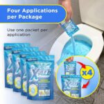 X-ALL Foaming Toilet Cleaner, Self-Activating Powder for Deep Cleaning, Fights Stains, Limescale and Mineral-Buildup - Image 4