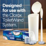 Clorox Scentiva ToiletWand Refills, Coconut and Waterlily, 10 Count | Disposable Toilet Brush Scrubbing Pads, Eliminates Hard Water and Lime Stains 2X Better than a Manual Brush - Image 7