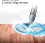 Shark Steam & Scrub Steam Mop, All-in-One Hard Floor Cleaner, Grey, S8001 | LED Headlights, 4 Dirt Grip Soft Scrub Pads Included, XL Water Tank, Swivel Steering - Image 3