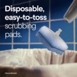 Clorox Scentiva ToiletWand Refills, Coconut and Waterlily, 10 Count | Disposable Toilet Brush Scrubbing Pads, Eliminates Hard Water and Lime Stains 2X Better than a Manual Brush - Image 6