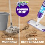 Swiffer PowerMop Mopping Kit for Floor Cleaning, Set Includes 1 Power Mop, 2 Replacement Pads, 1 Liquid Solution Refill, 2 Batteries, No Bucket Needed Electric Spray Cleaner, Multi-Surface and Wood - Image 4