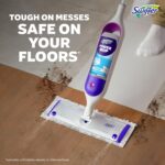 Swiffer PowerMop Mopping Kit for Floor Cleaning, Set Includes 1 Power Mop, 2 Replacement Pads, 1 Liquid Solution Refill, 2 Batteries, No Bucket Needed Electric Spray Cleaner, Multi-Surface and Wood - Image 8