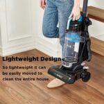 Eureka Vacuum Cleaners for Home,Airspeed Ultra-Lightweight, NEU10AE5 | Senior-Friendly 7.7 lb Pet Hair Upright Vacuum, Carpet & Hard Floor, Brush, Crevice Tool, Washable Filter, Blue - Image 2